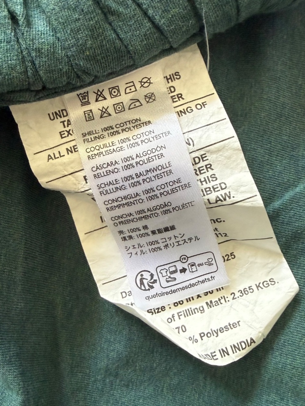 Anthropologie Brooke 100% Cotton Jersey Quilt and Shams - Picture 7 of 10